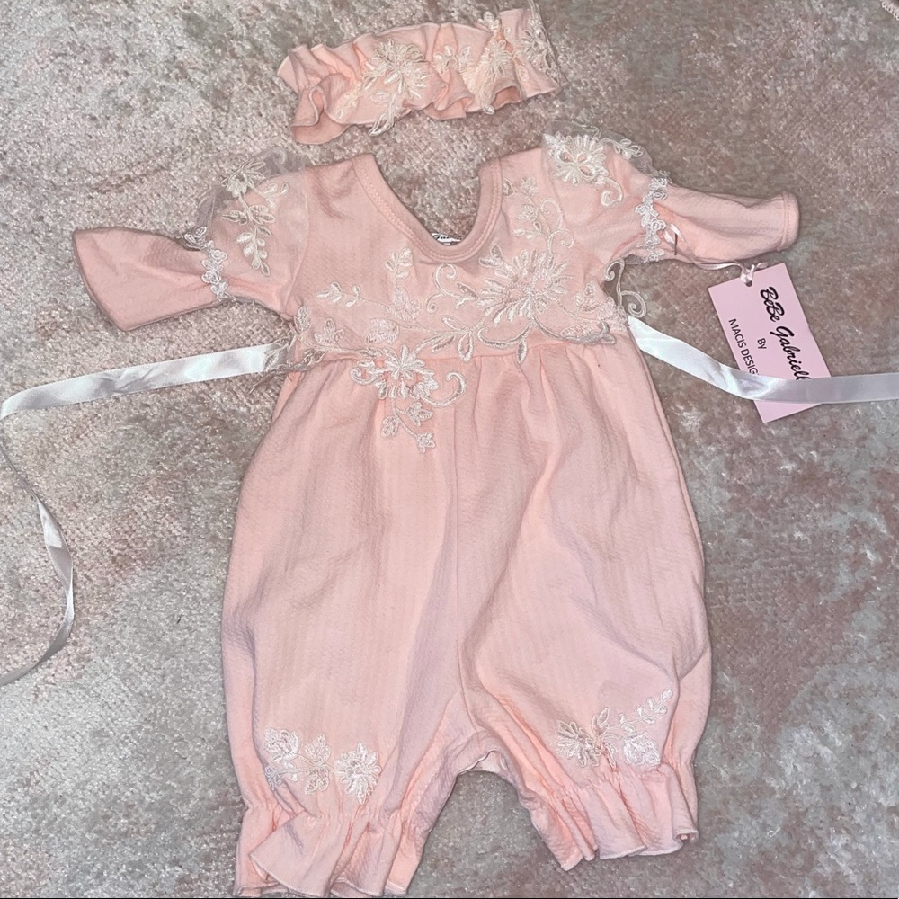 Newborn lace one piece